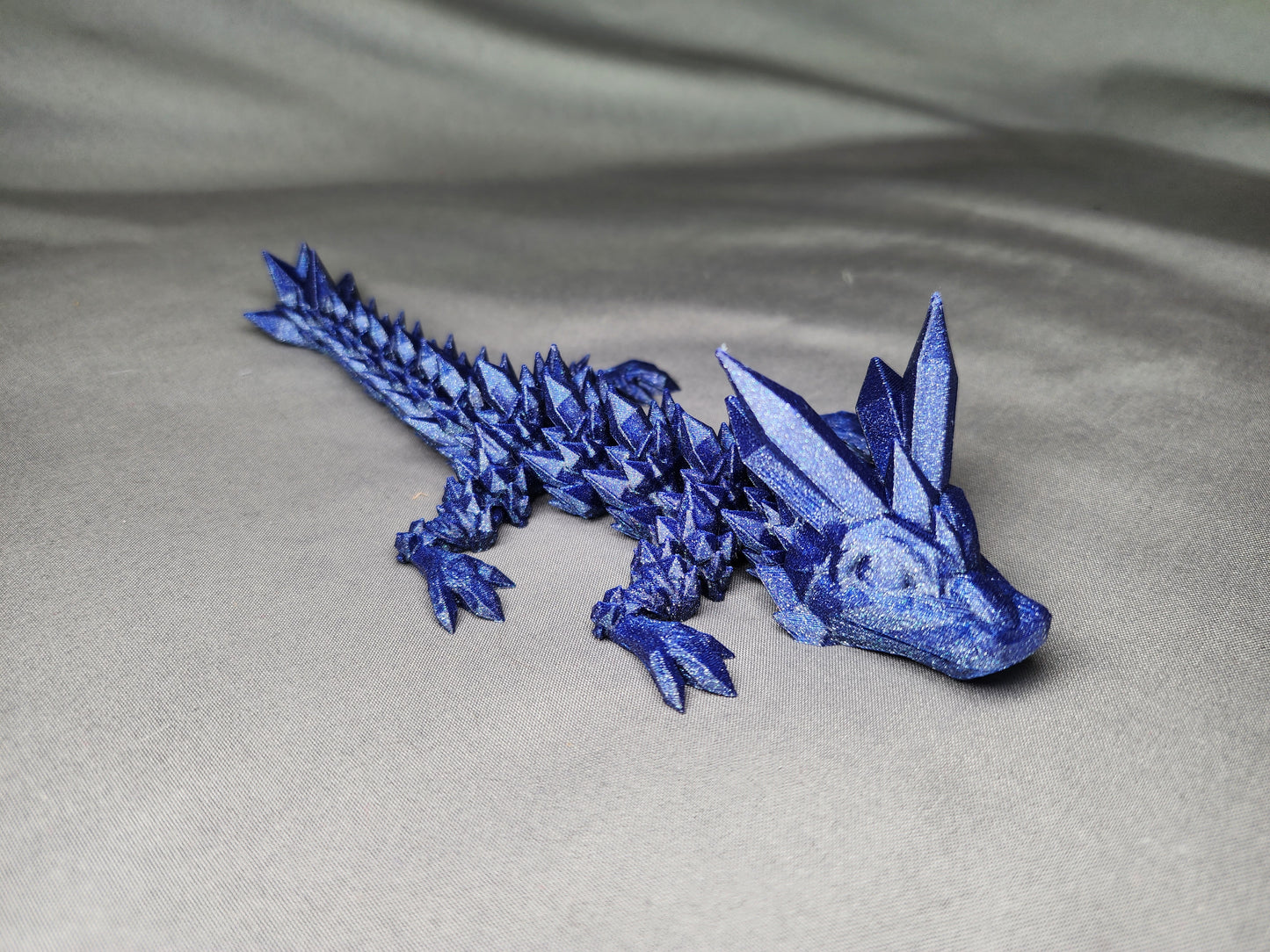 Crystal Wing Dragon articulating figurine is a beautiful, fun fidget toy and decoration