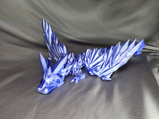 Crystal Wing Dragon articulating figurine is a beautiful, fun fidget toy and decoration