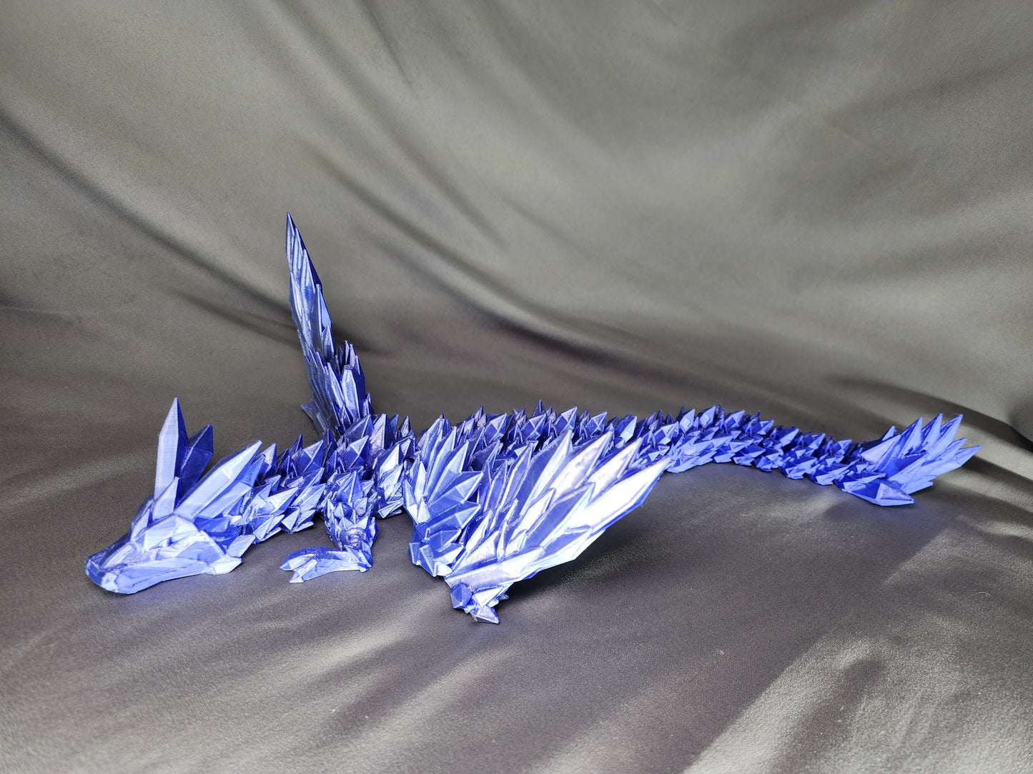 Crystal Wing Dragon articulating figurine is a beautiful, fun fidget toy and decoration