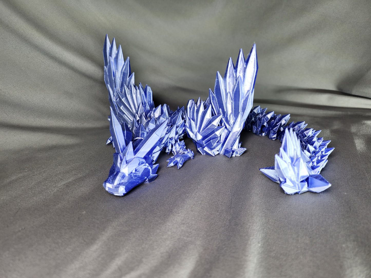 Crystal Wing Dragon articulating figurine is a beautiful, fun fidget toy and decoration