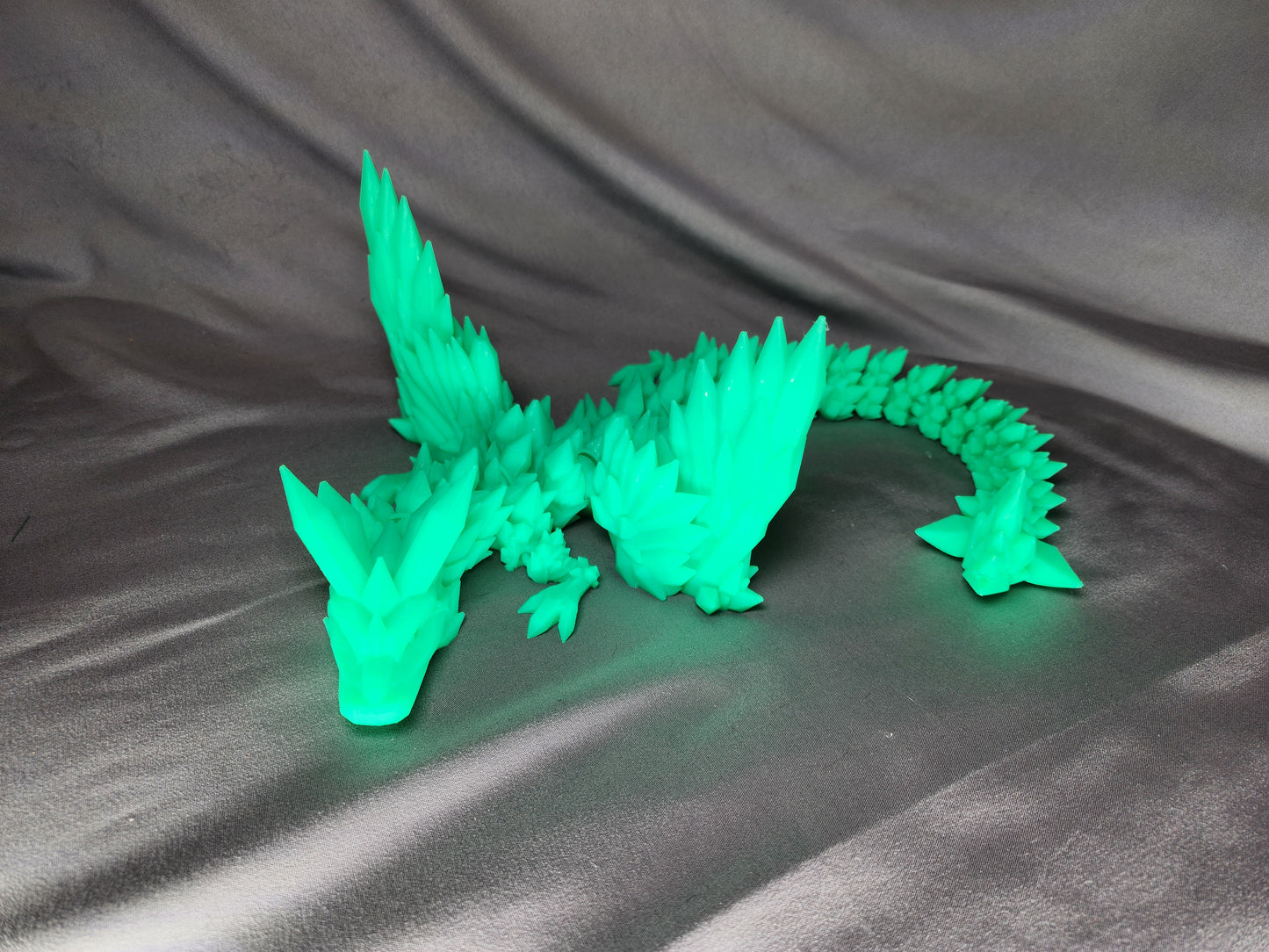 Crystal Wing Dragon articulating figurine is a beautiful, fun fidget toy and decoration