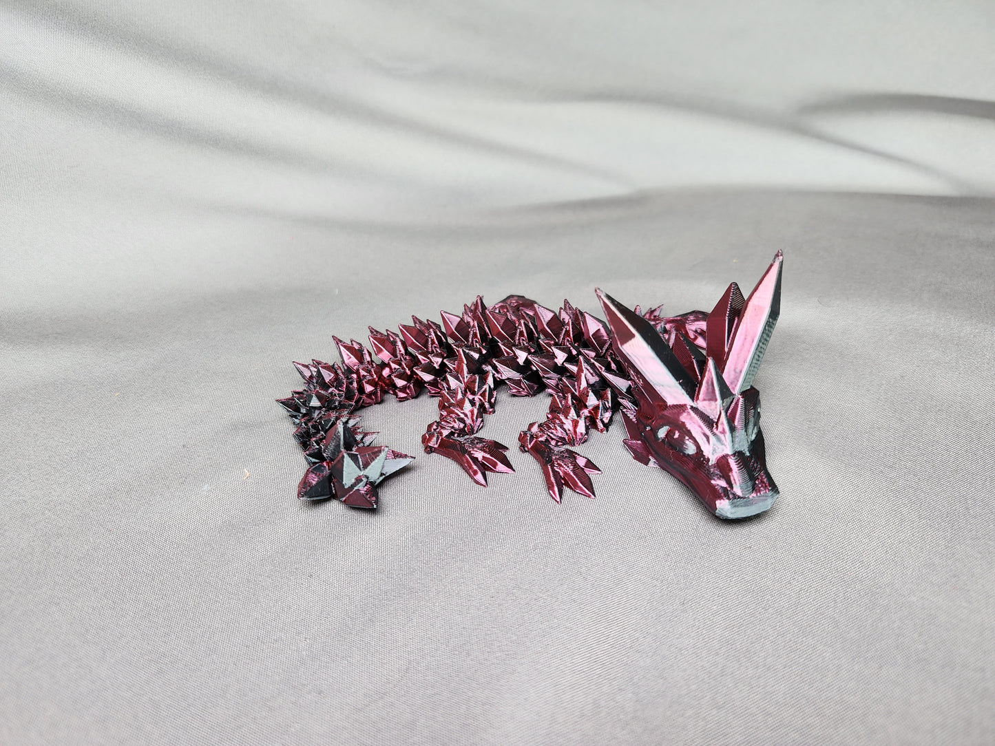 Crystal Wing Dragon articulating figurine is a beautiful, fun fidget toy and decoration