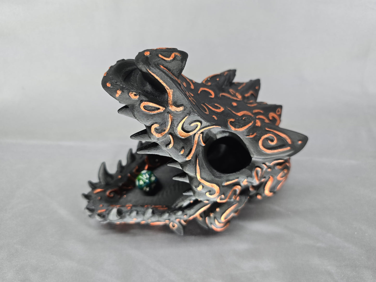 Dragon Skull Dice Tower and decoration