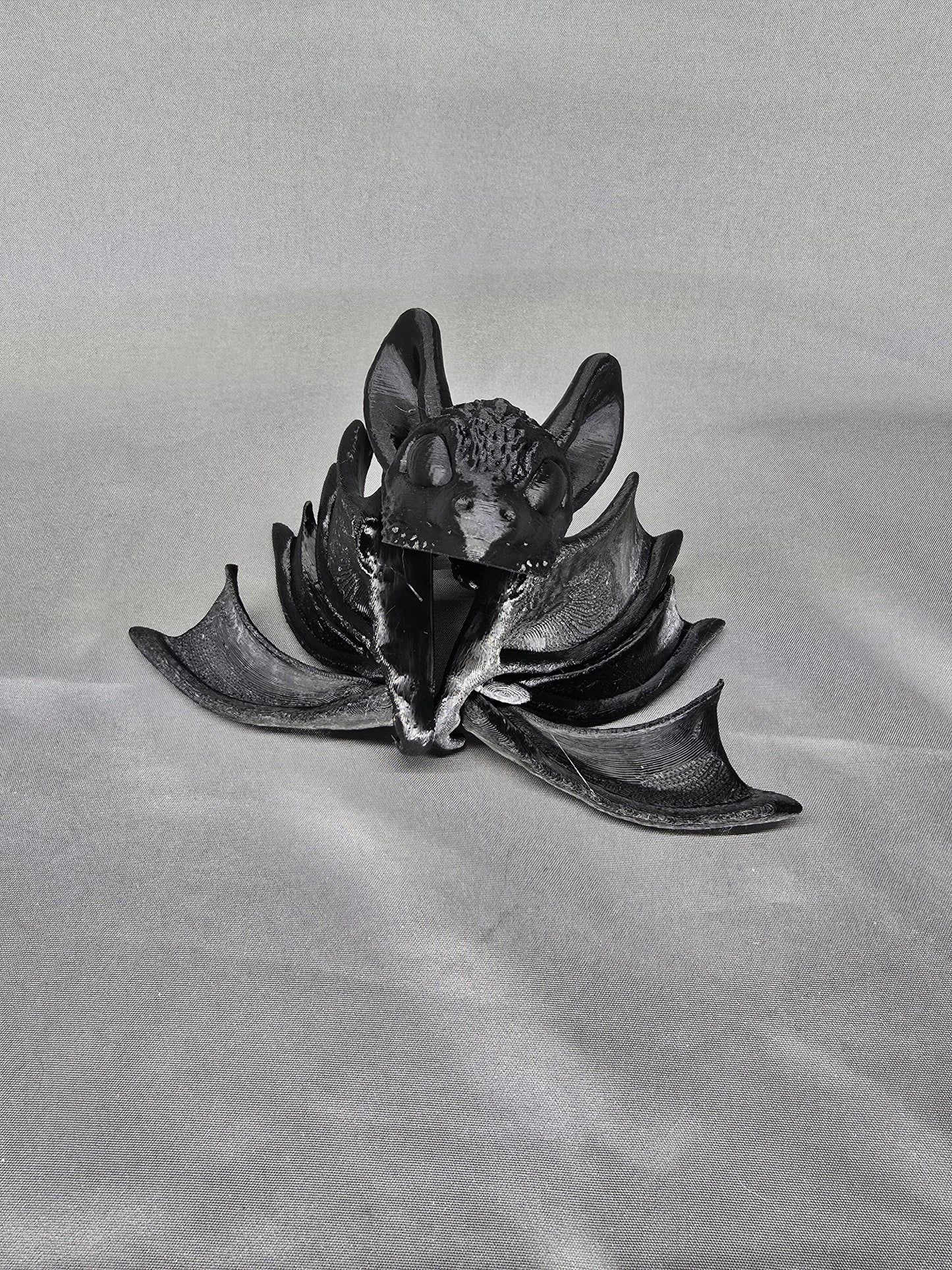 Tiny Bat articulating figurine and Halloween decoration love to hang around and flap its cute little wings