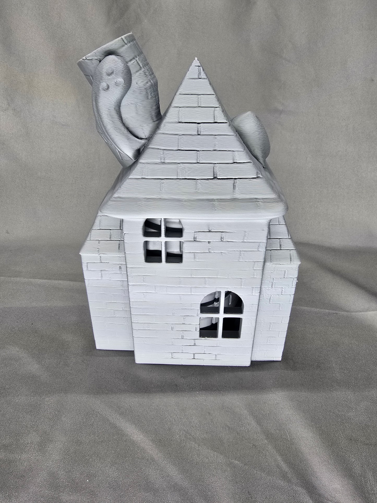 Haunted House Dice Tower is the perfect decoration and dice game accessory for Halloween or year-round.