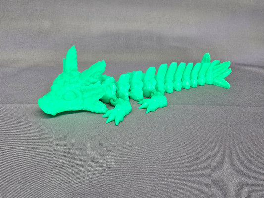 Axolotl Baby Dragon articulating figurine is an adorable fun fidget toy and decoration