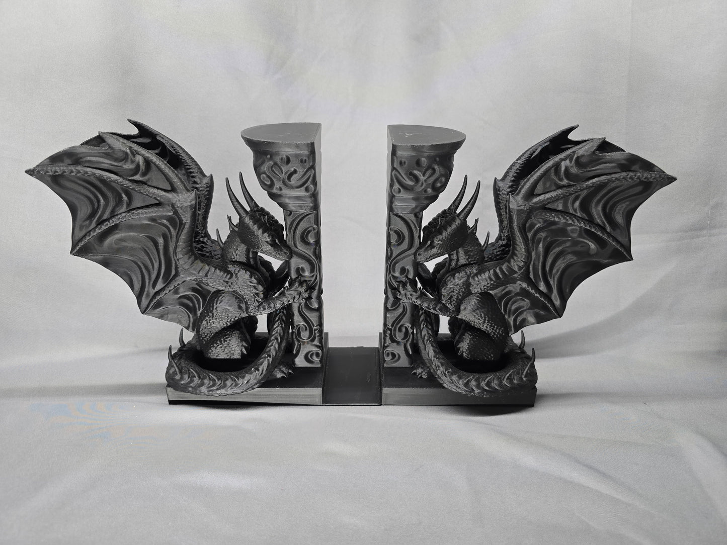 Dragon Bookends are uniquely designed to add mythical style to your bookcase or bookshelf