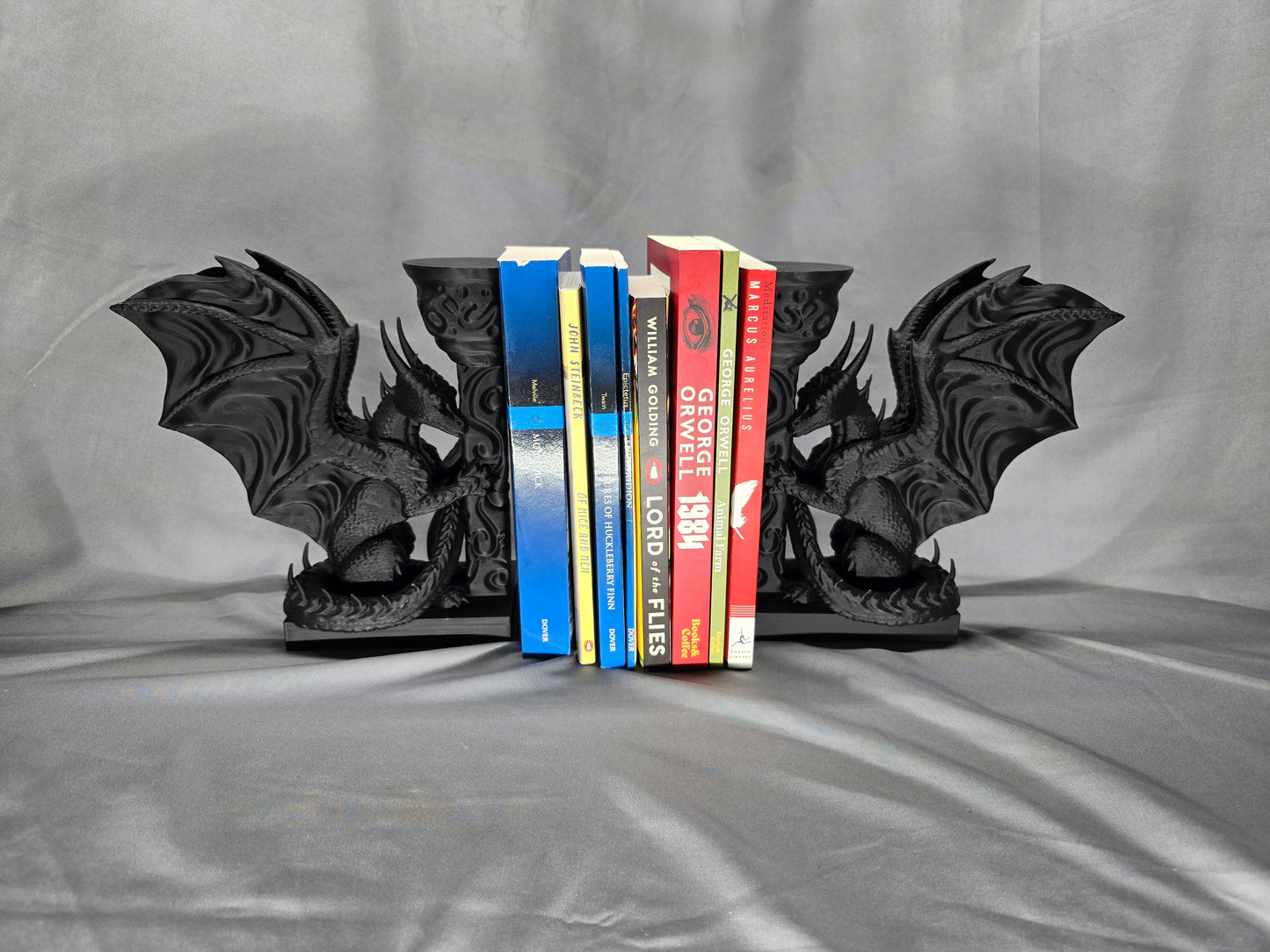 Dragon Bookends are uniquely designed to add mythical style to your bookcase or bookshelf