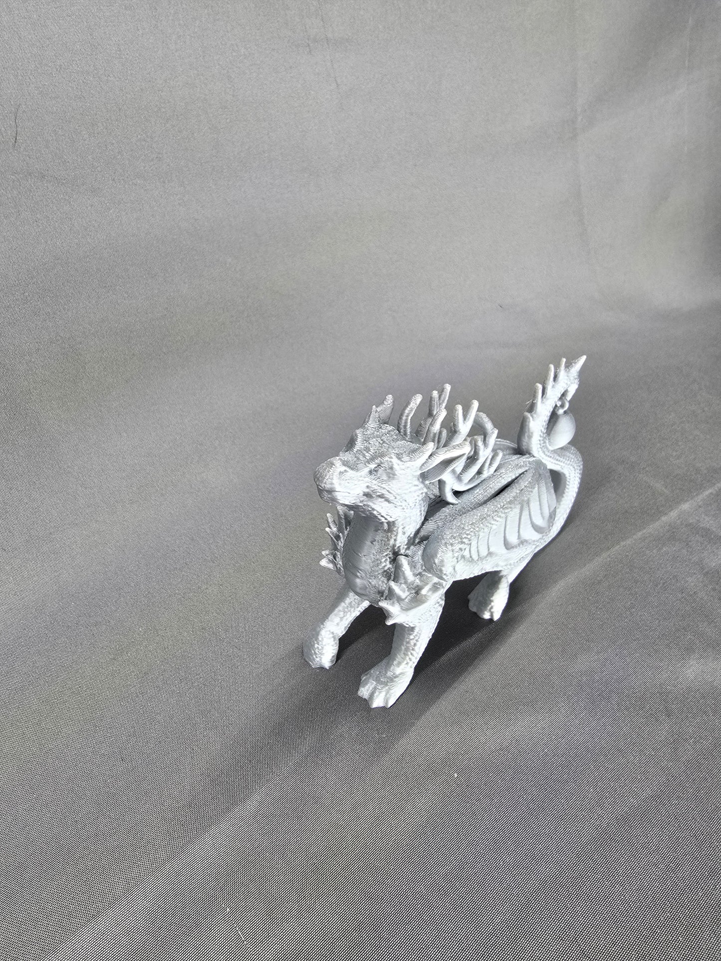 Reindeer Dragon Ornament Figurine