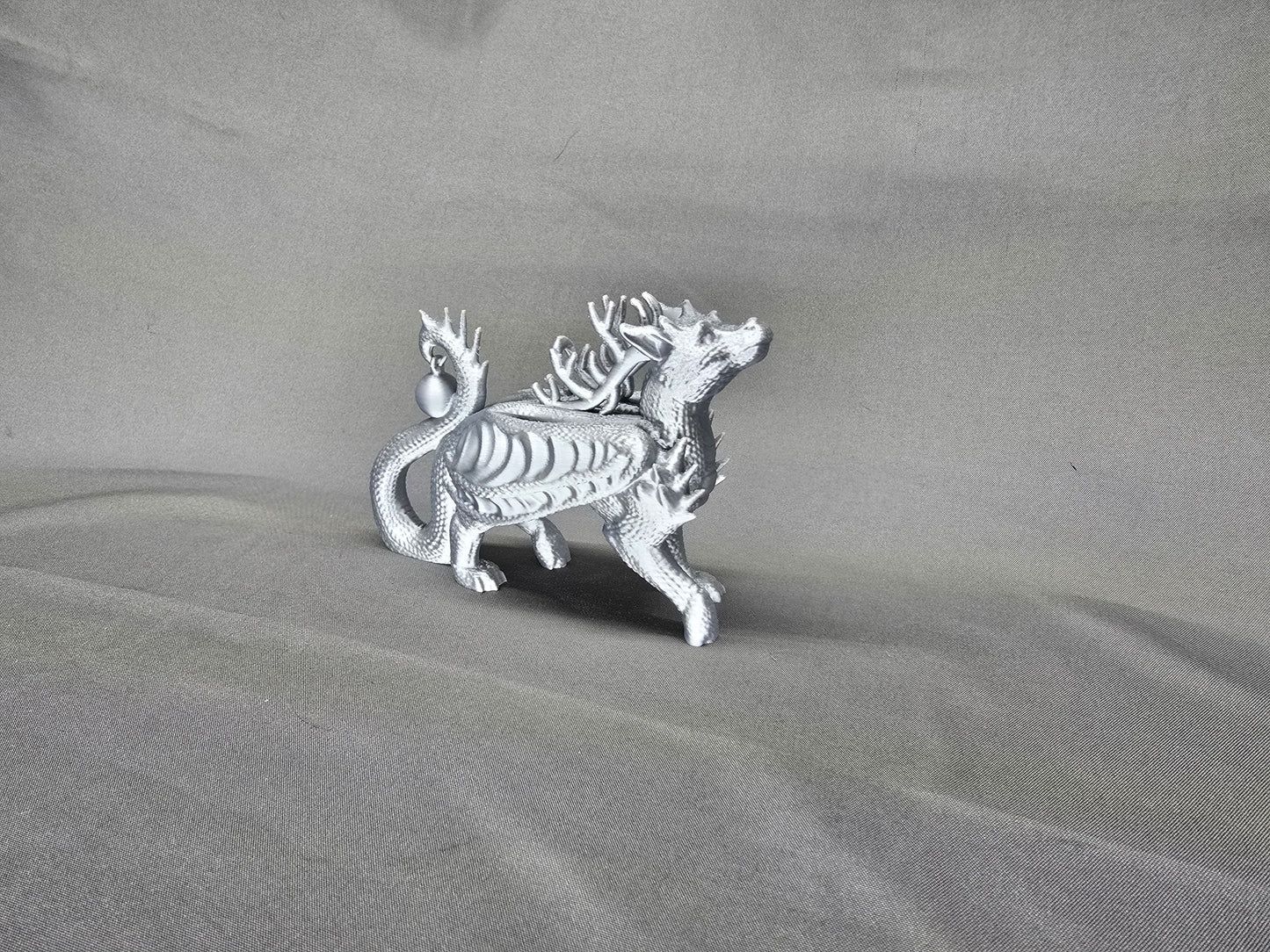 Reindeer Dragon Ornament Figurine