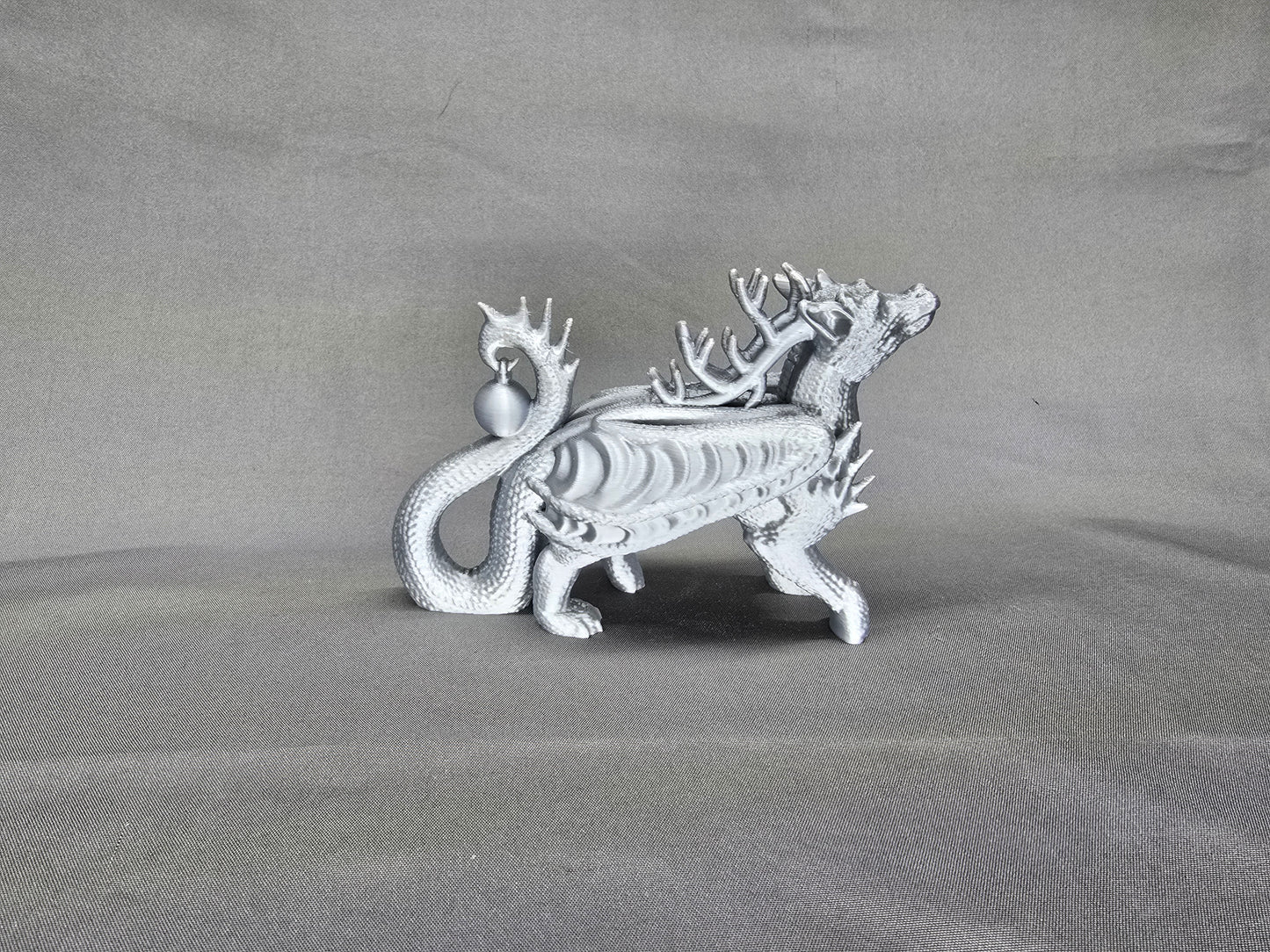 Reindeer Dragon Ornament Figurine