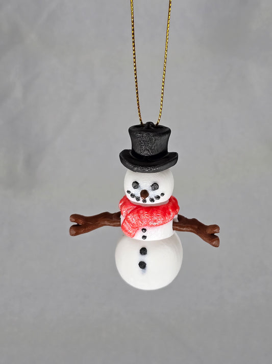 Snowman keychain ornament holiday decoration