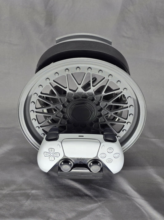 Wheel Headset & Controller charging stand will really rev up your gaming setup