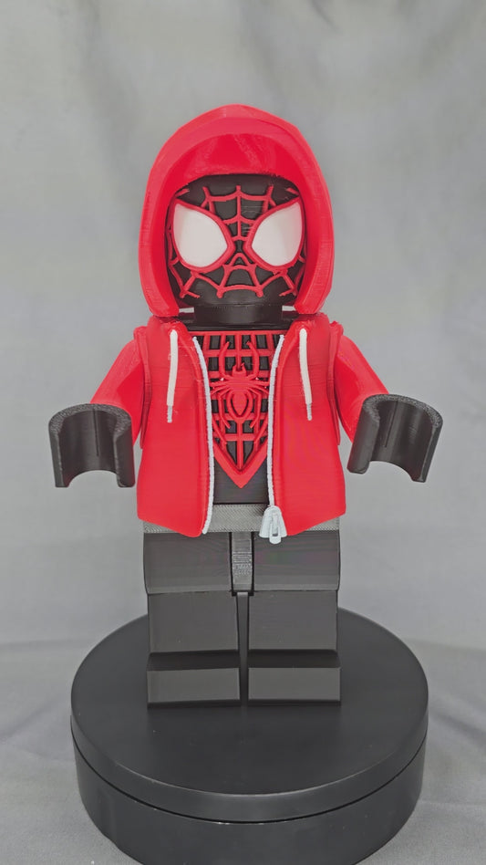 Big Block Kid Black Spider articulating figurine