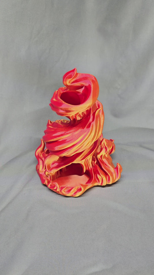 Burning Roll Dice Tower