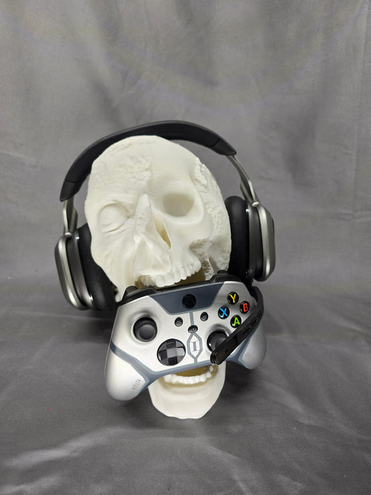 Zombie Skull controller and headphone holder