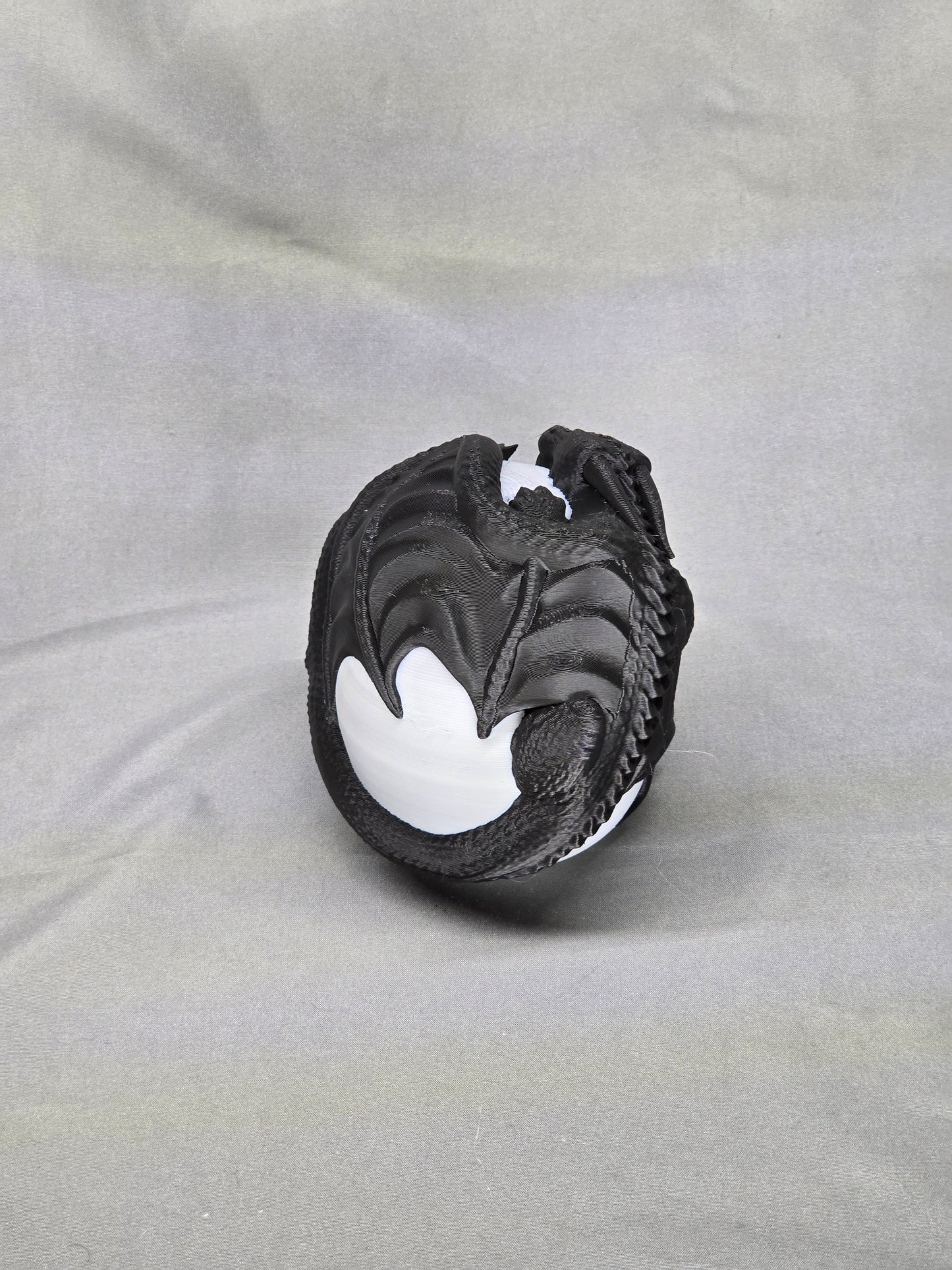 Skull with a dragon wrapped around it decoration must-have for any gothic decor or fantasy enthusiast