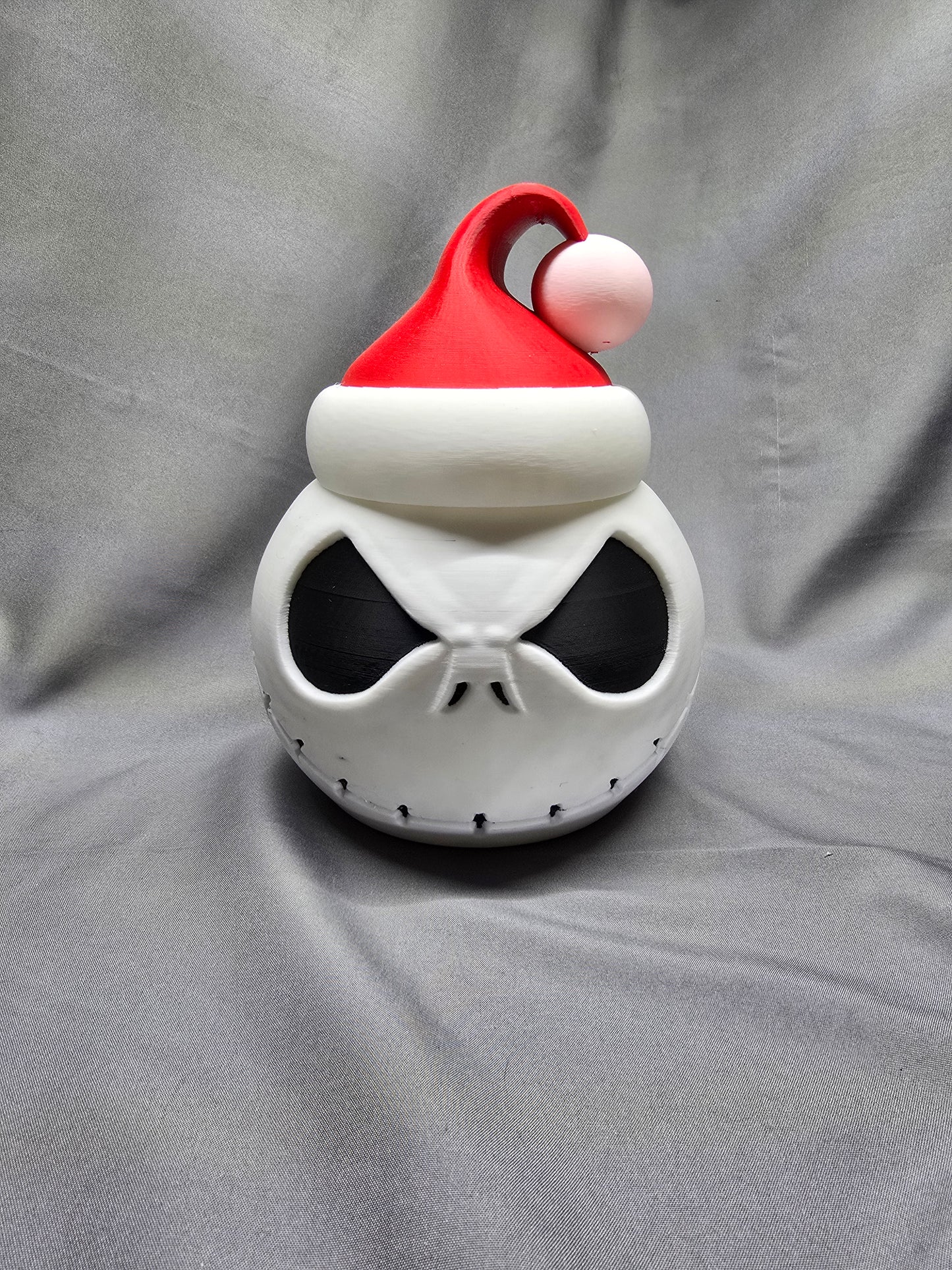 Santa Skeleton Head Bowl