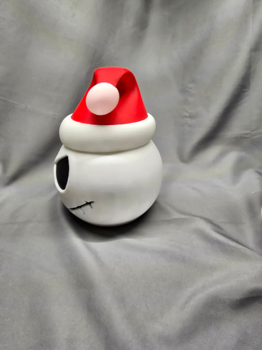 Santa Skeleton Head Bowl