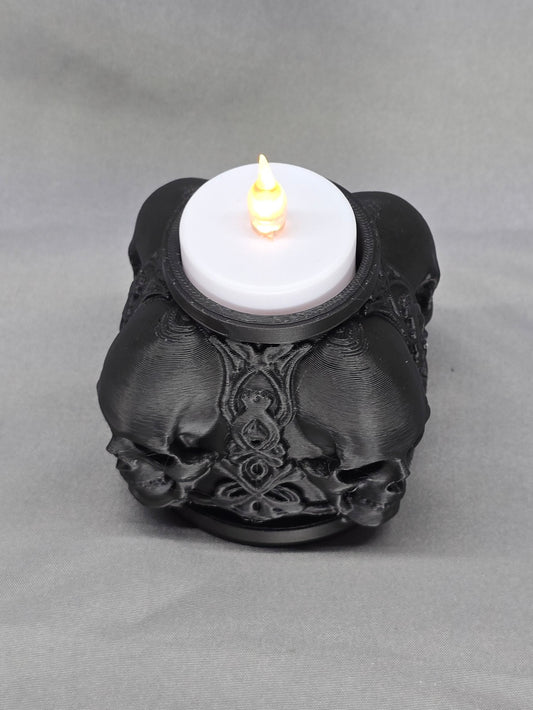 Skull Candle Holder