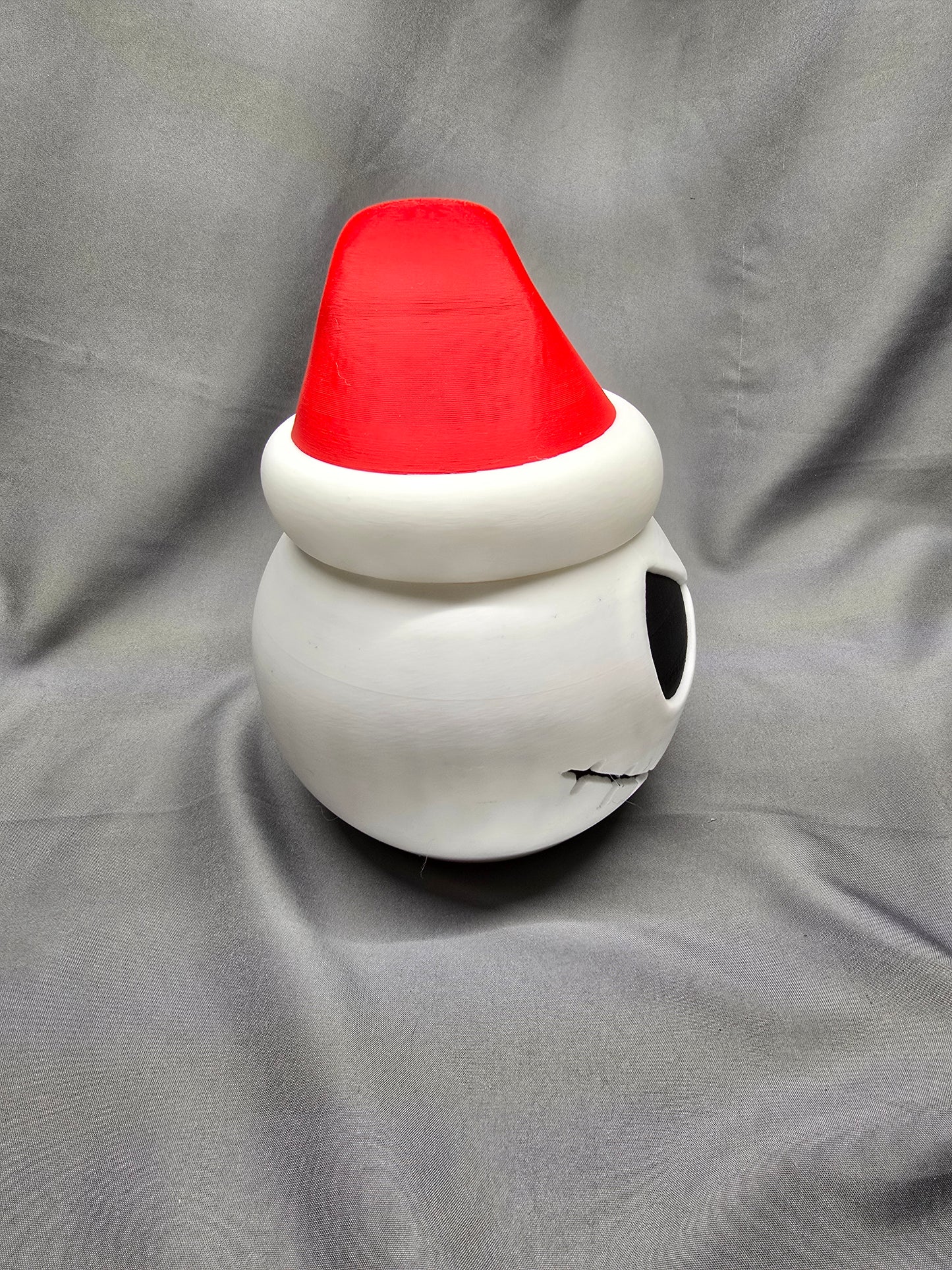 Santa Skeleton Head Bowl